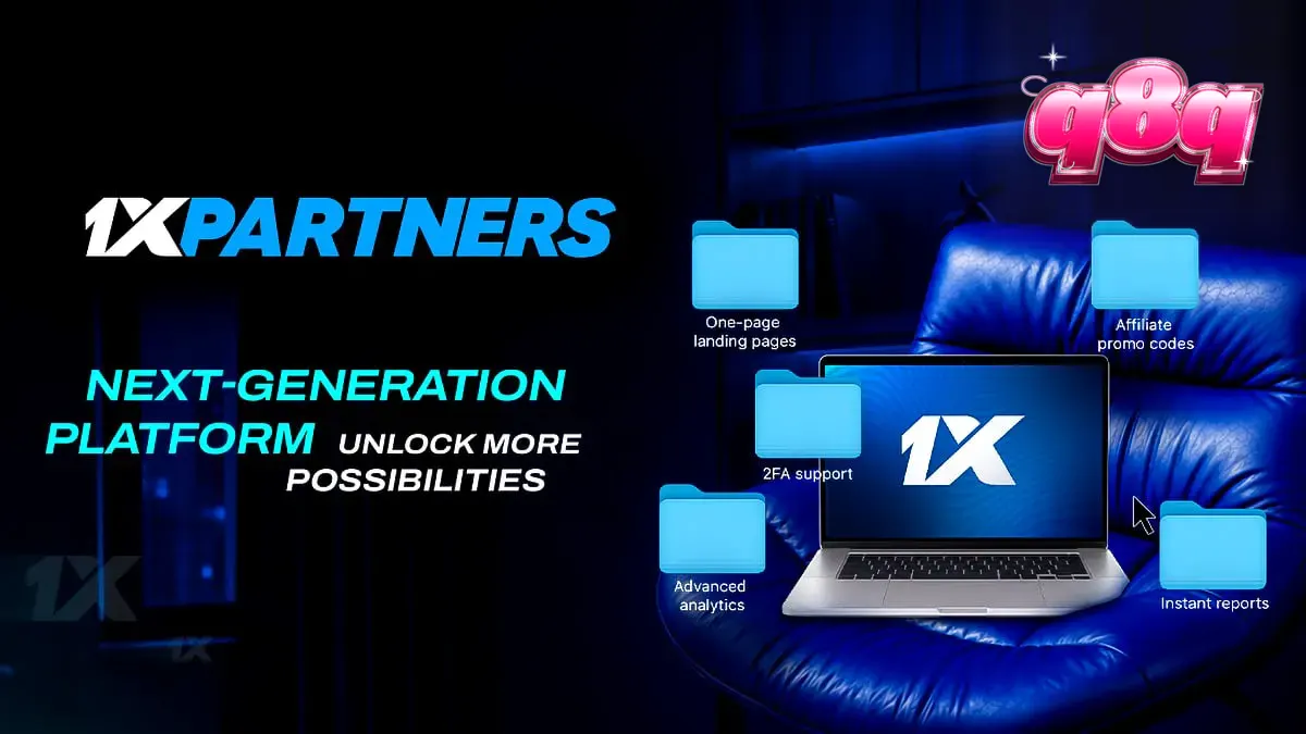 Dasbor afiliasi 1xPartners yang diperbarui dengan antarmuka yang intuitif